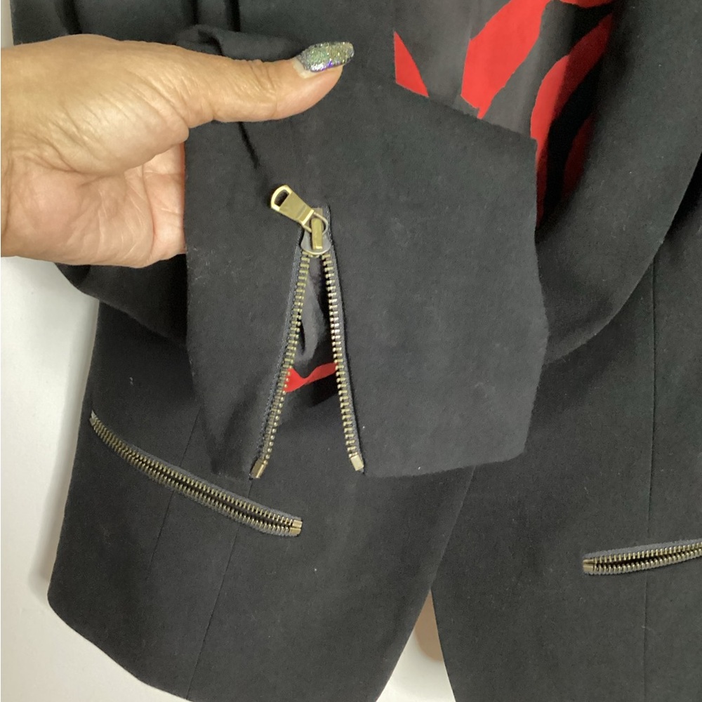 RACHEL Rachel Roy Black Blazer 10 - Picture 4 of 10